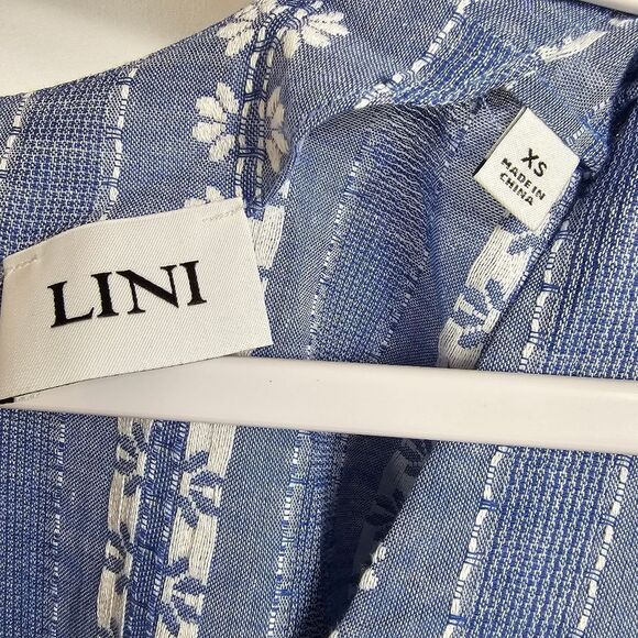 NWT Lini Holly Dress in Blue and White - Size XS - Picture 2 of 10
